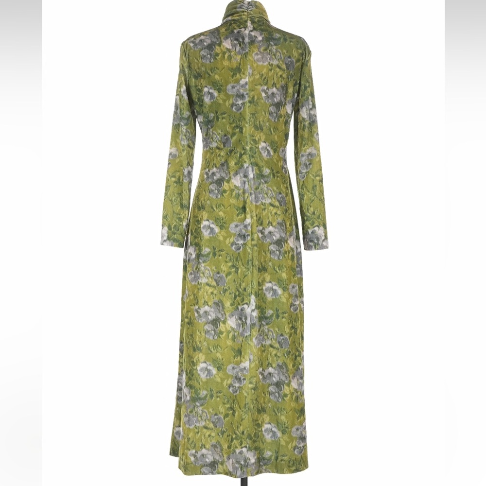 Tuckernuck Green Floral Long-Sleeve Midi Dress - Picture 4 of 7